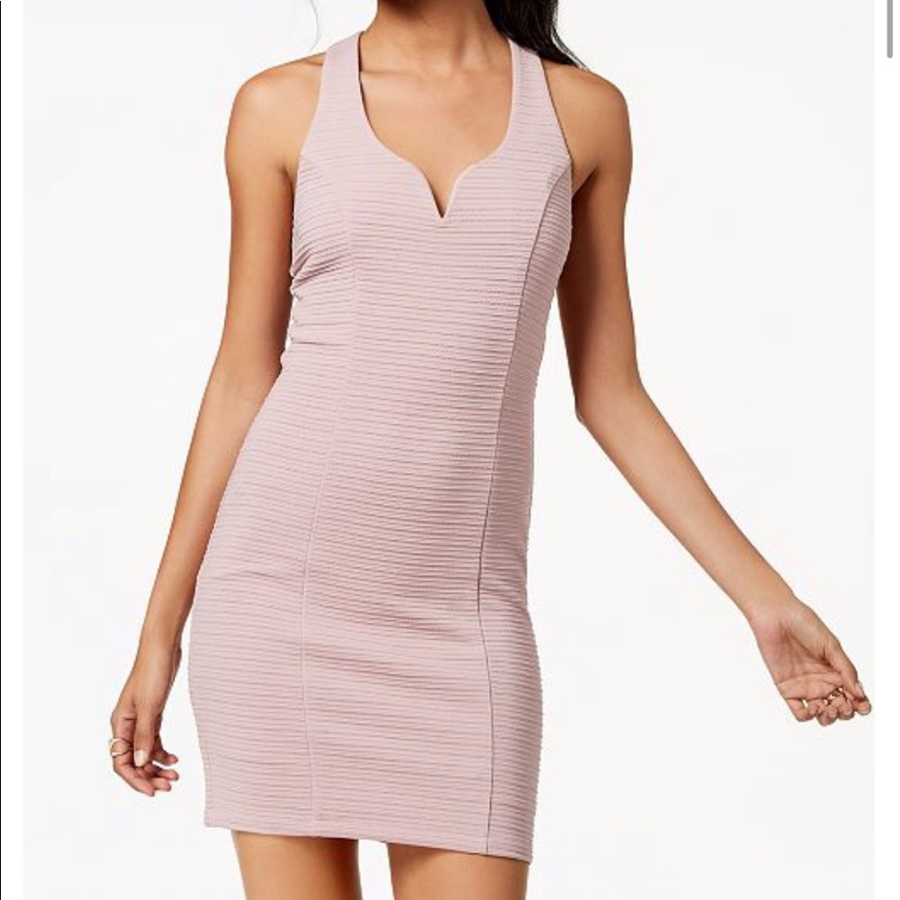Trixxi | Ribbed Strappy-Back Bodycon Dress